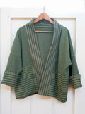 Haori Jacket in Green Vintage cloth