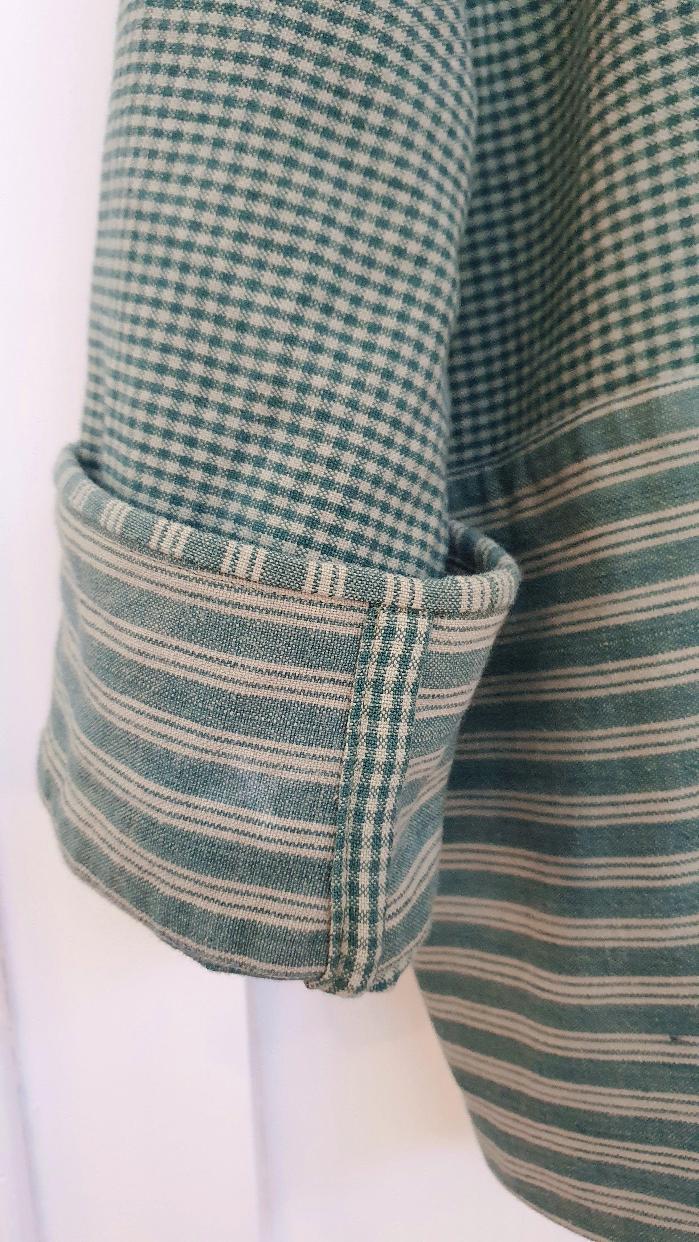Haori Jacket in Green Vintage cloth