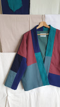 HAORI jacket maroon & teal
