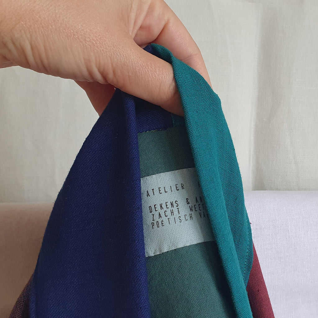 HAORI jacket maroon & teal