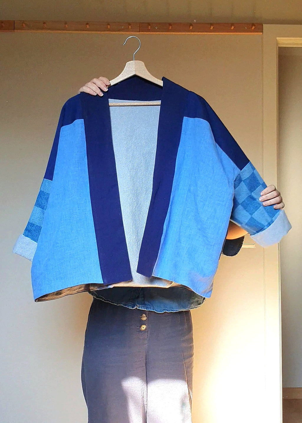 HAORI jacket blue & denim